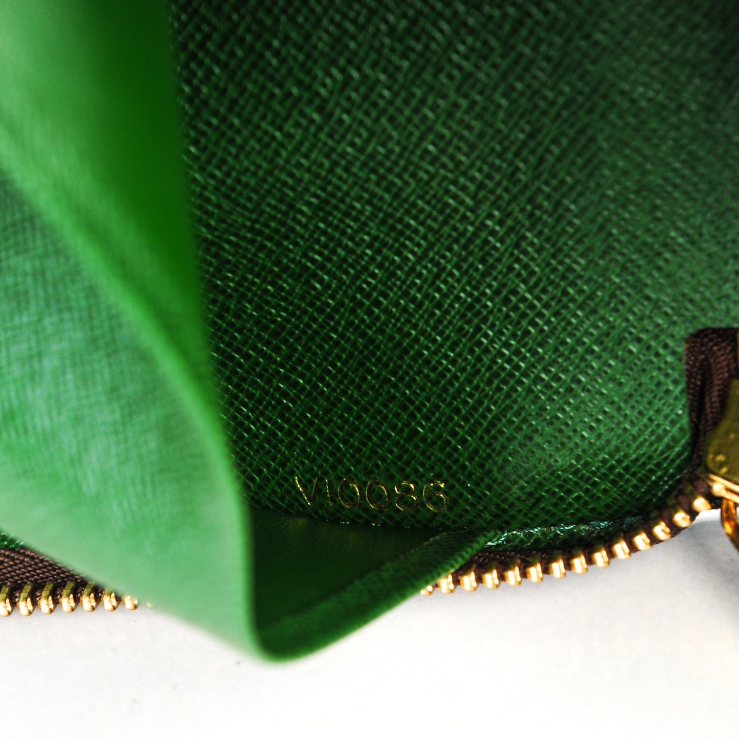 Monogram Groom Zippy Organizer Wallet Green