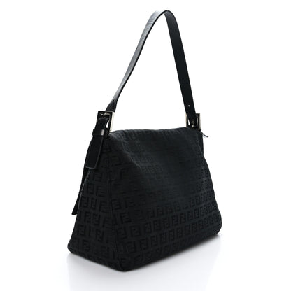 Fendi Zucchino Mama Baguette Black 3 of 8