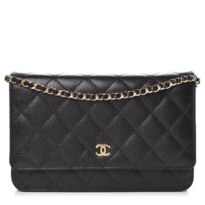 Chanel Caviar Quilted Wallet On Chain WOC Black 1 of 8