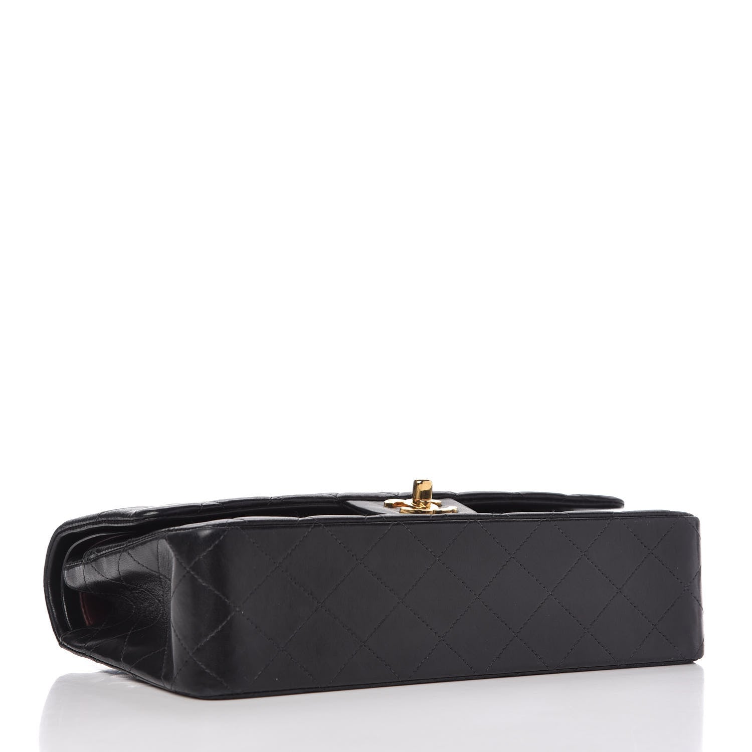Chanel Lambskin Quilted Medium Double Flap Black 4 of 10