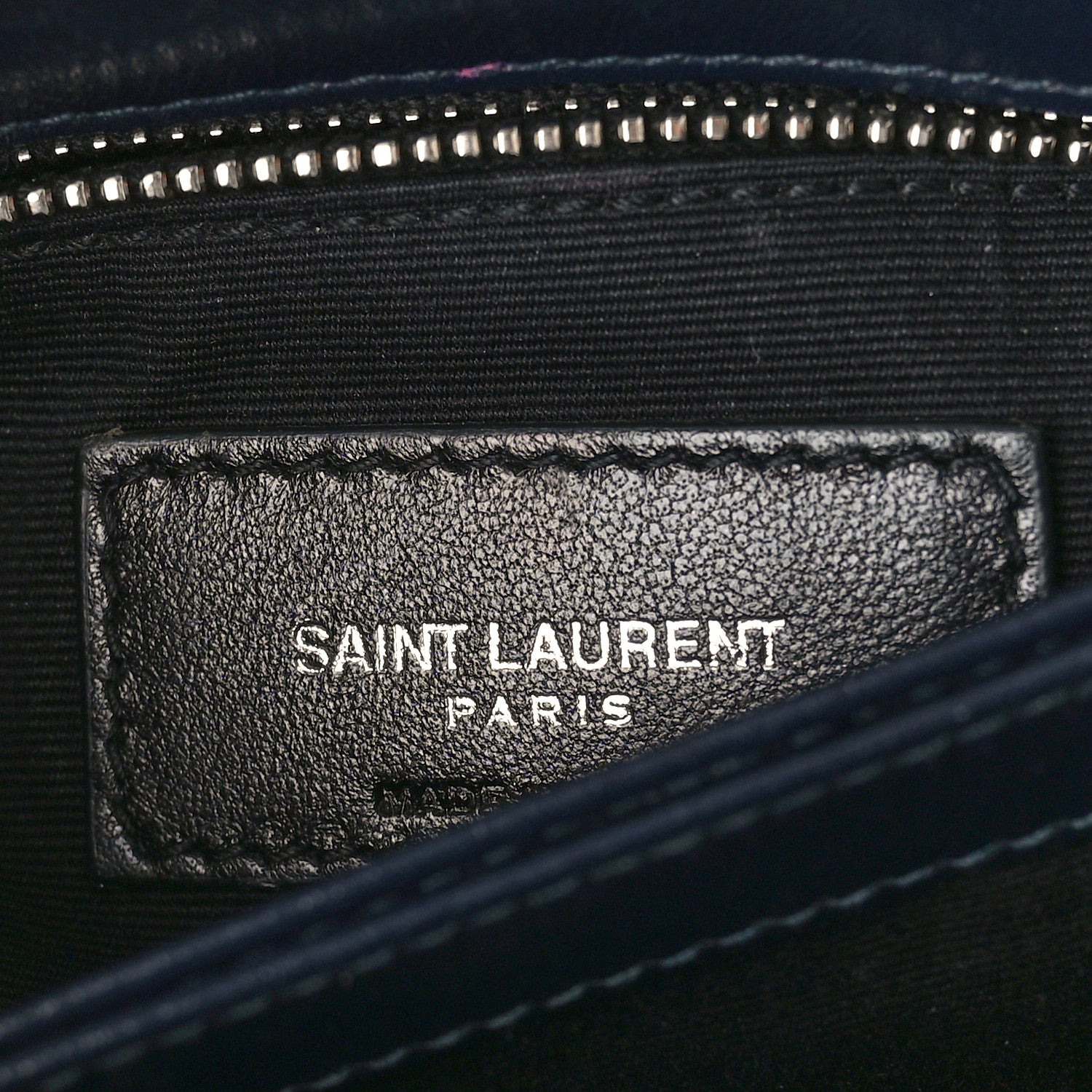 Saint Laurent Calfskin Y Quilted Monogram Toy Loulou Crossbody Bag Medium Blue 6 of 10