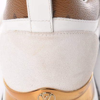 Louis Vuitton Suede Reverse Monogram Run Away Sneakers 38 White 13 of 14