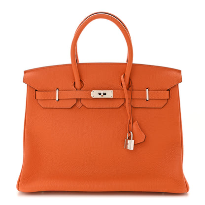Hermes Togo BIRKIN 35 Orange 1 of 10