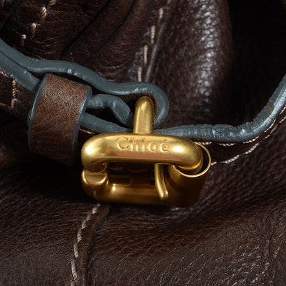 Chloe Leather Medium Paddington Satchel Chocolate 9 of 9
