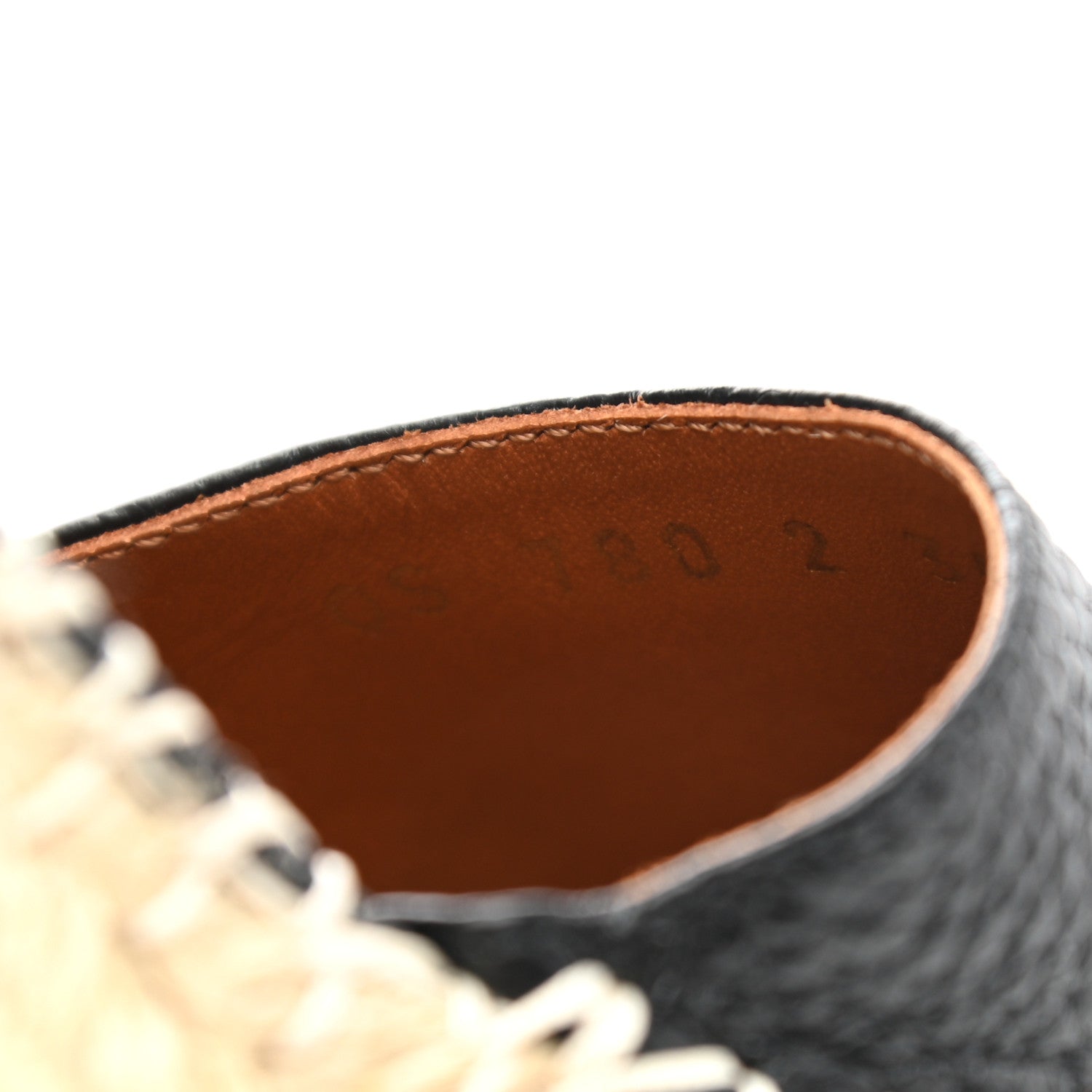 Valentino Garavani Grained Calfskin Rockstud Ankle Wrap Espadrille 15/85mm Wedges 35 Black Light Cuir 8 of 8