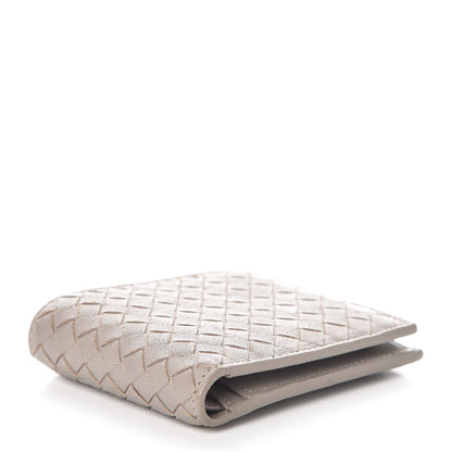 Bottega Veneta Nappa Intrecciato Coin Purse Bi-Fold Wallet Light Grey 4 of 7
