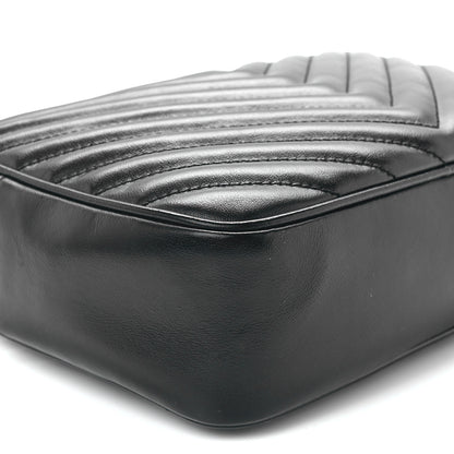 Saint Laurent Calfskin Matelasse Monogram Lou Camera Bag Black 10 of 11