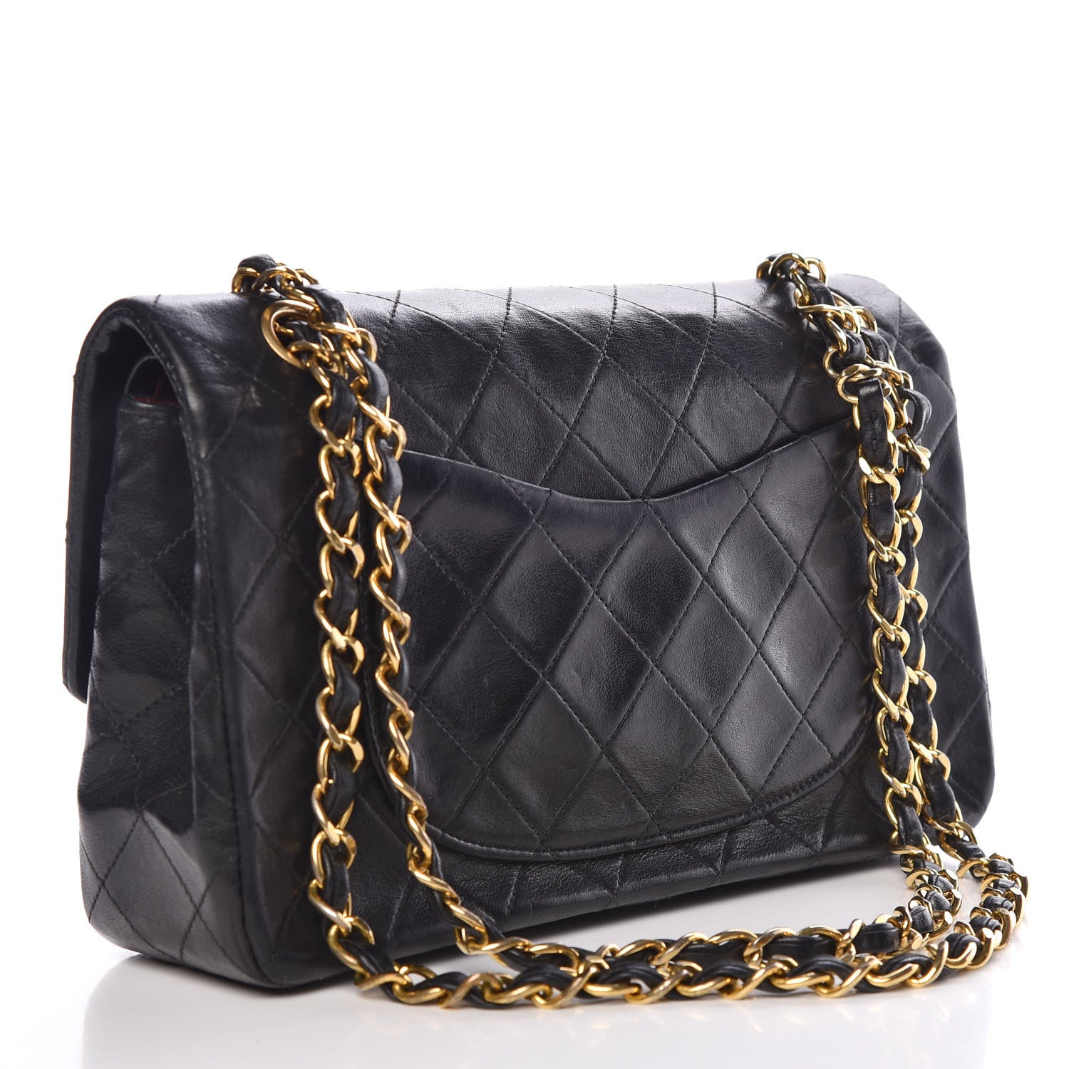 Chanel Lambskin Quilted Small Double Flap Black 4 of 13