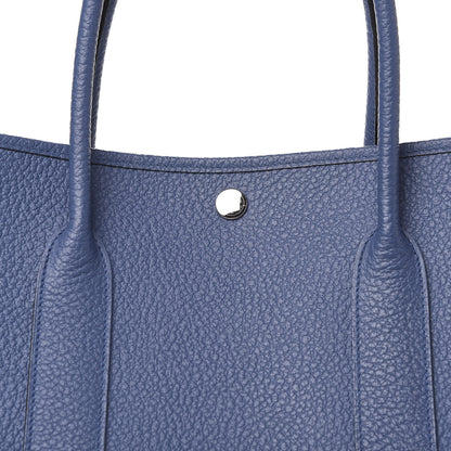 Hermes Vache Country Garden Party Tote 36 MM Bleu Agate 10 of 11