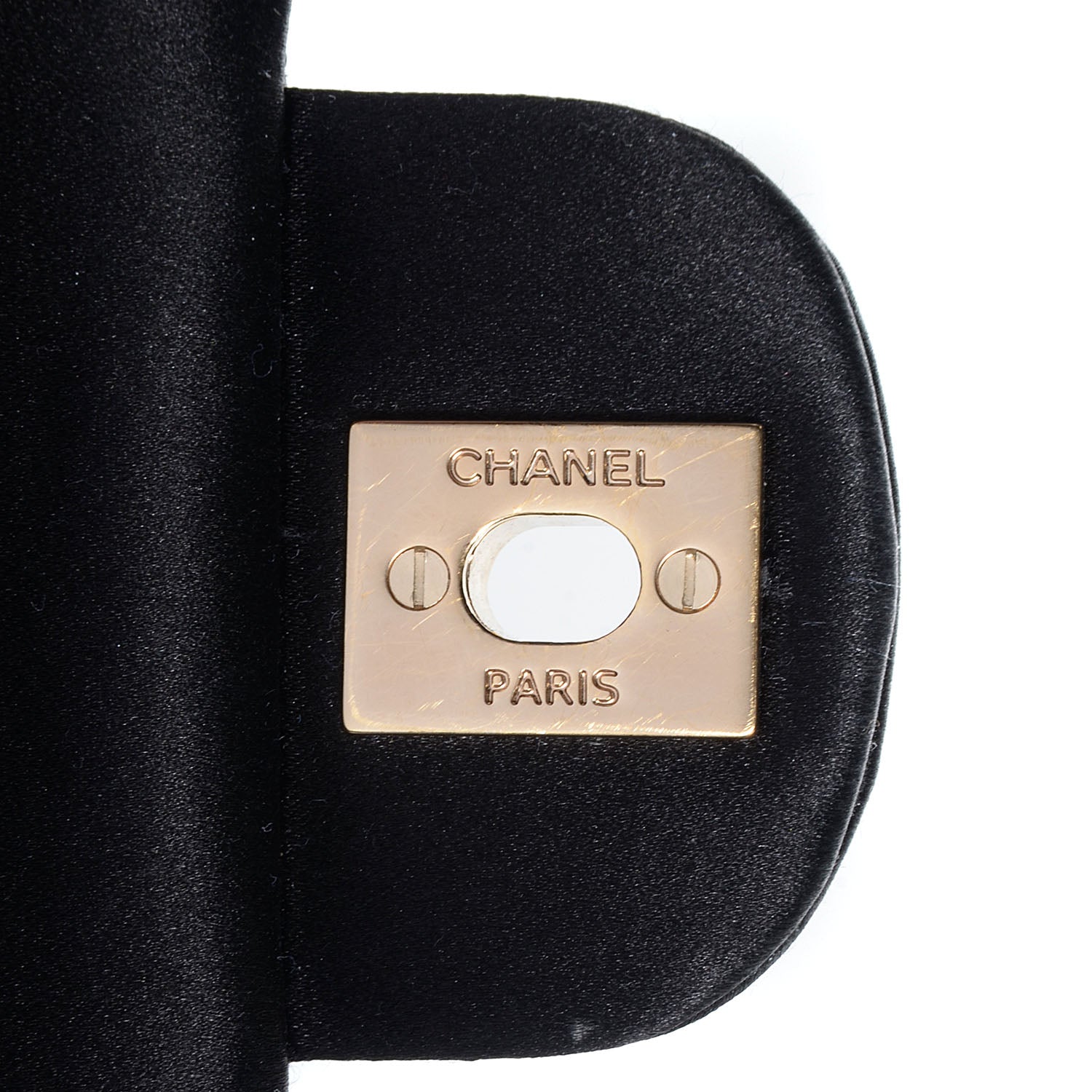 Chanel Satin Quilted Medium Double Flap Black 8 of 8