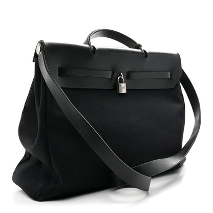 Hermes Toile Vache Hunter Herbag Zip 39 MM Black 3 of 12
