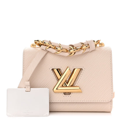 Louis Vuitton Epi Twist Braided Chain Shoulder Bag PM Quartz White 1 of 10