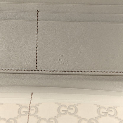 Gucci Guccissima Interlocking G Continental Wallet White 6 of 9