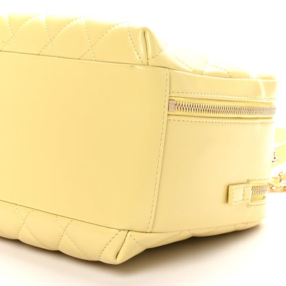 Chanel Lambskin Quilted Medium Trendy CC Bowling Bag Yellow 10 of 10