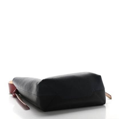 Celine Shiny Smooth Calfskin Small Twisted Cabas Navy Black 3 of 13