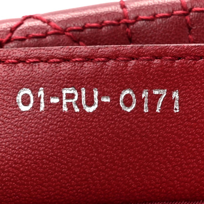 Christian Dior Lambskin Cannage Large Dior Soft Shopping Tote Red 8 of 15