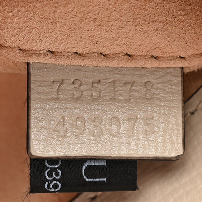 Gucci GG Supreme Monogram Small Horsebit 1955 Chain Shoulder Bag Beige Mystic White 7 of 9