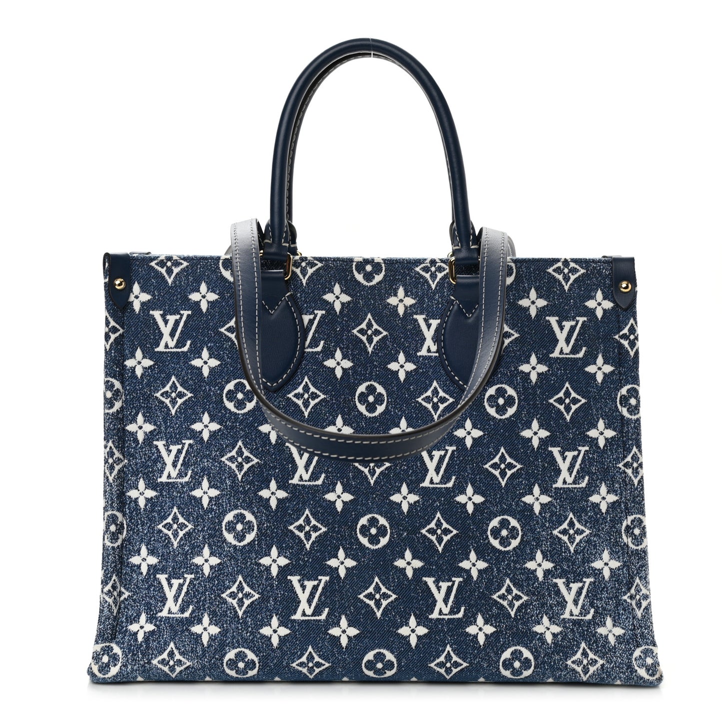Monogram Jacquard Denim Onthego MM Bleu