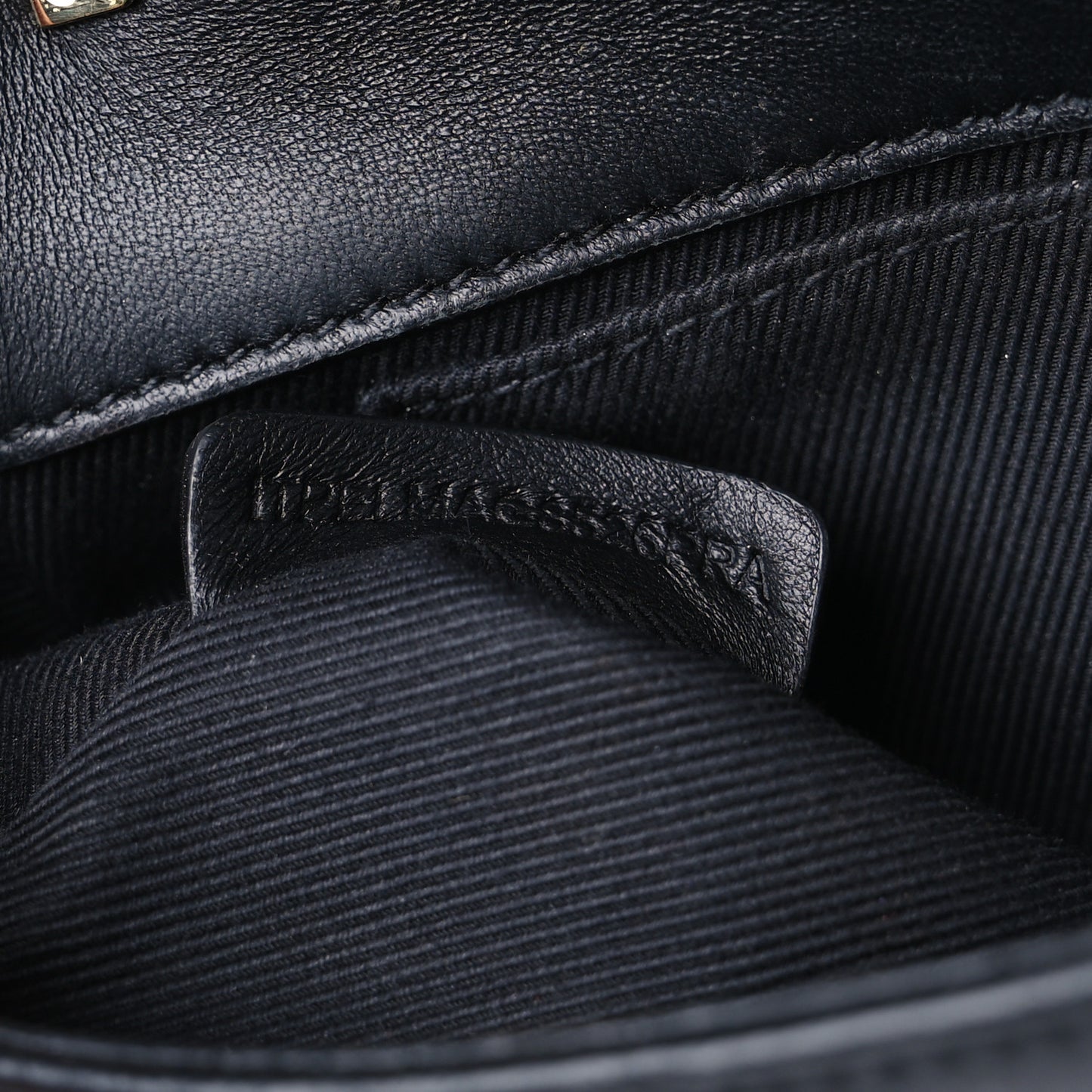 Grainy Calfskin Quilted Mini Lola Bag Black