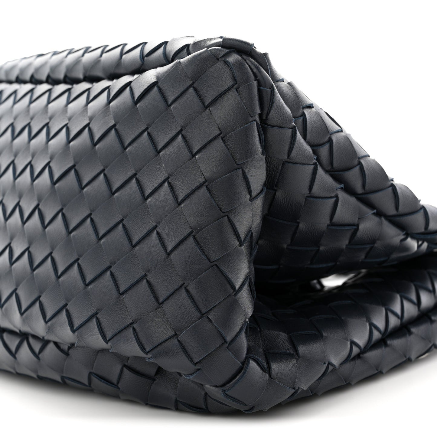 Nappa Intrecciato Medium Campana Shoulder Bag Midnight