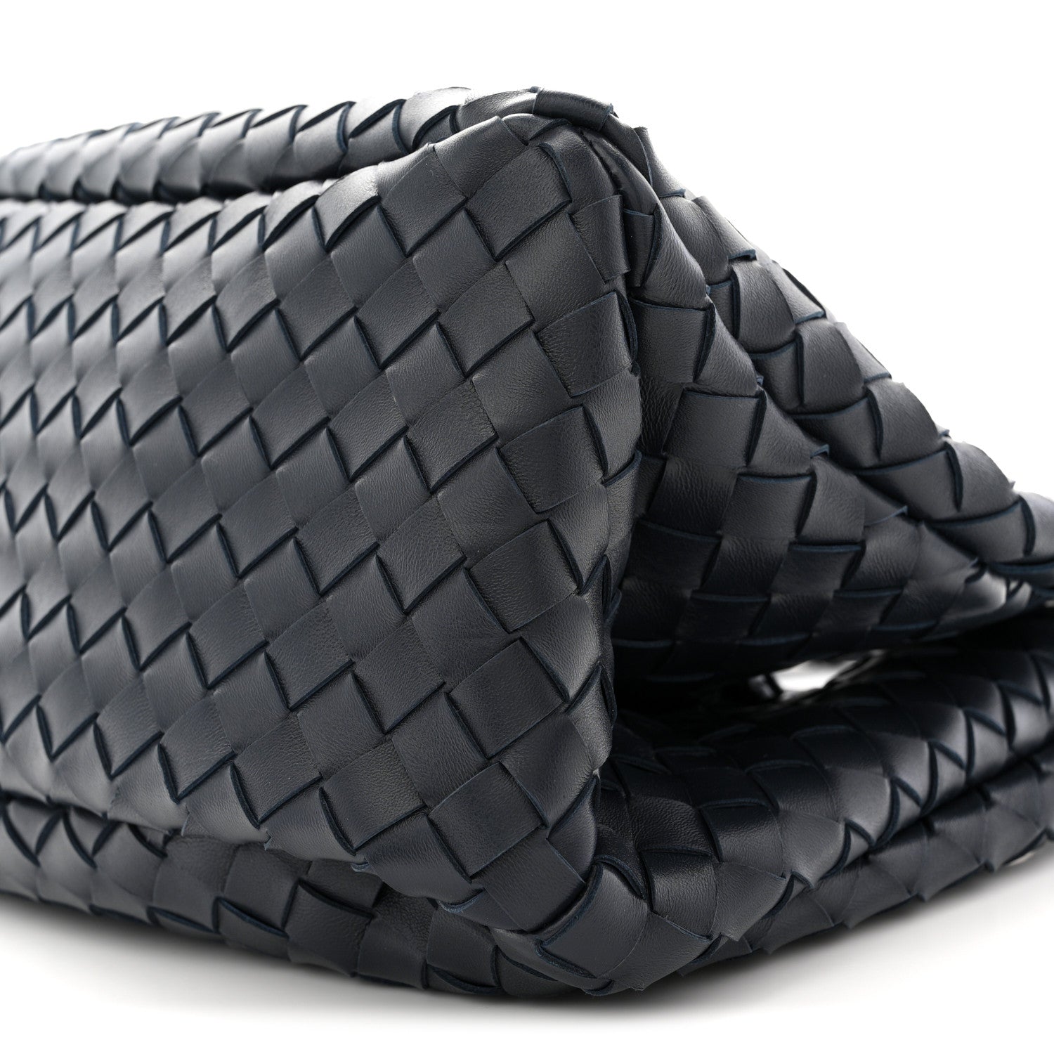 Bottega Veneta Nappa Intrecciato Medium Campana Shoulder Bag Midnight 10 of 11