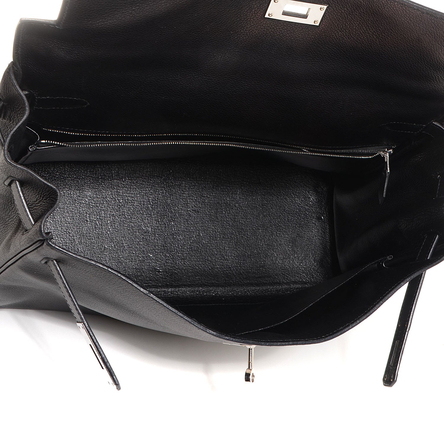 Hermes Evergrain Kelly Retourne 35 Black 9 of 28