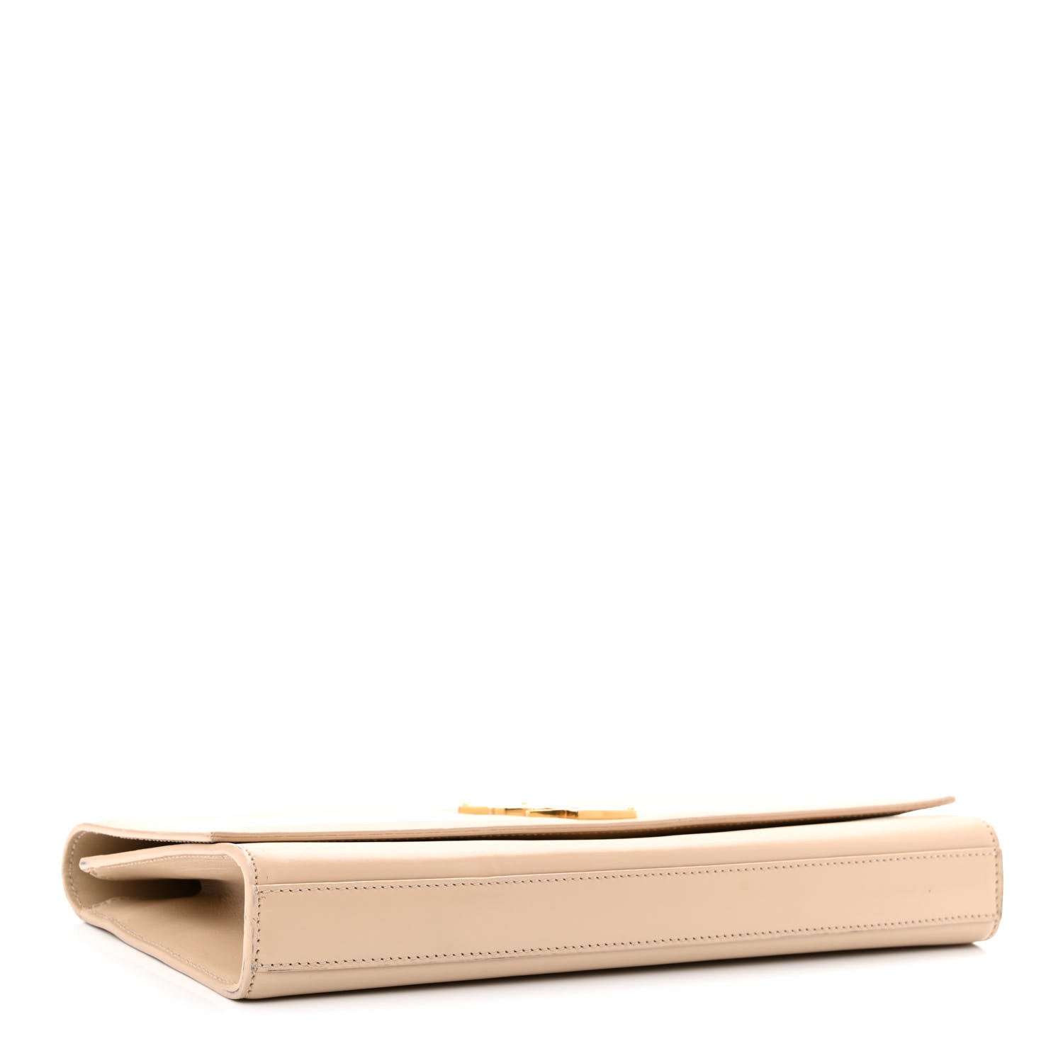 Saint Laurent Smooth Calfskin Classic Monogram Cassandre Clutch Nude 4 of 16