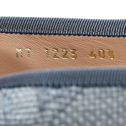 Christian Dior Raffia Cannage Ballet Flat 40.5 Bleu Pastel 7 of 9
