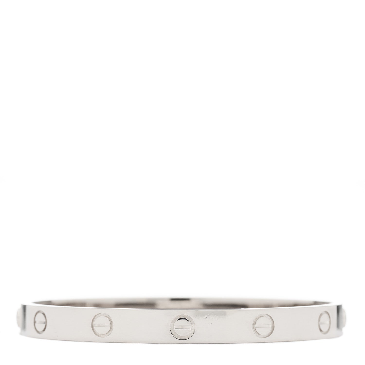 Cartier 18K White Gold LOVE Bracelet 18 2 of 8