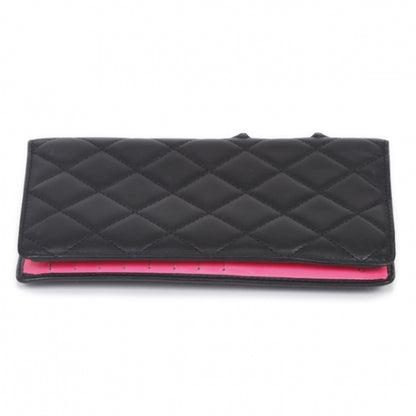 Chanel Calfskin Quilted Cambon Yen Wallet Black 5 of 12