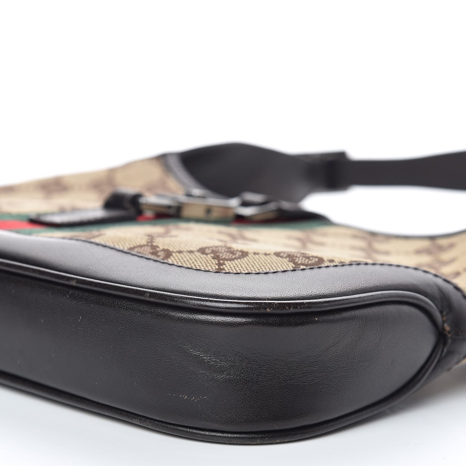 Gucci Monogram Web Small Jackie O Hobo Dark Brown 6 of 9