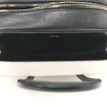 Tom Ford Calfskin Top Handle Bag White Black 6 of 19