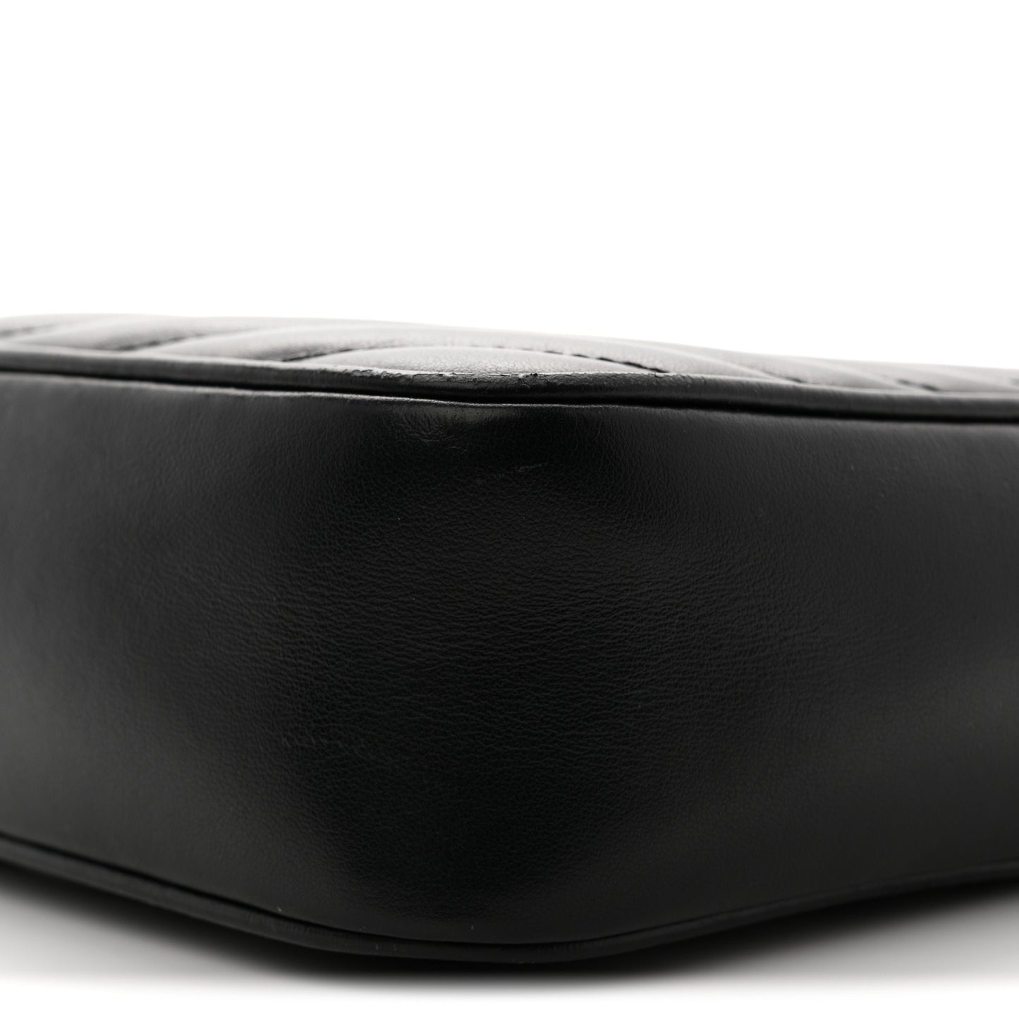 Calfskin Matelasse Monogram Monochrome Lou Camera Bag Black