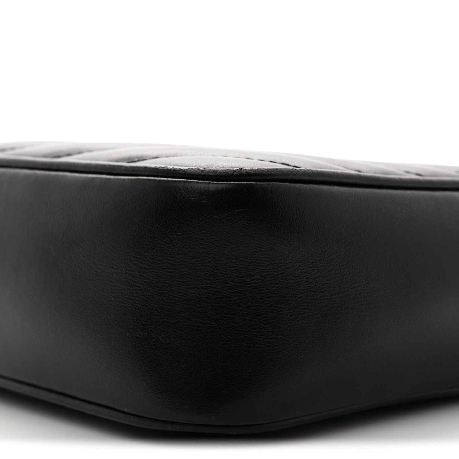 Saint Laurent Calfskin Matelasse Monogram Monochrome Lou Camera Bag Black 9 of 11