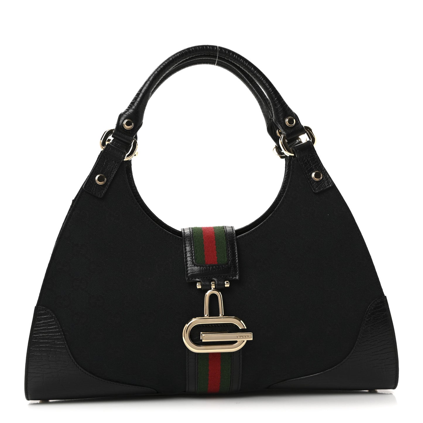 Monogram Web Junco Shoulder Bag Black