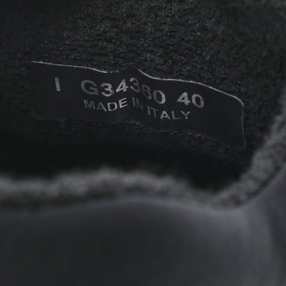 Chanel Nylon Calfskin Suede CC Sneakers 40 Black 7 of 8