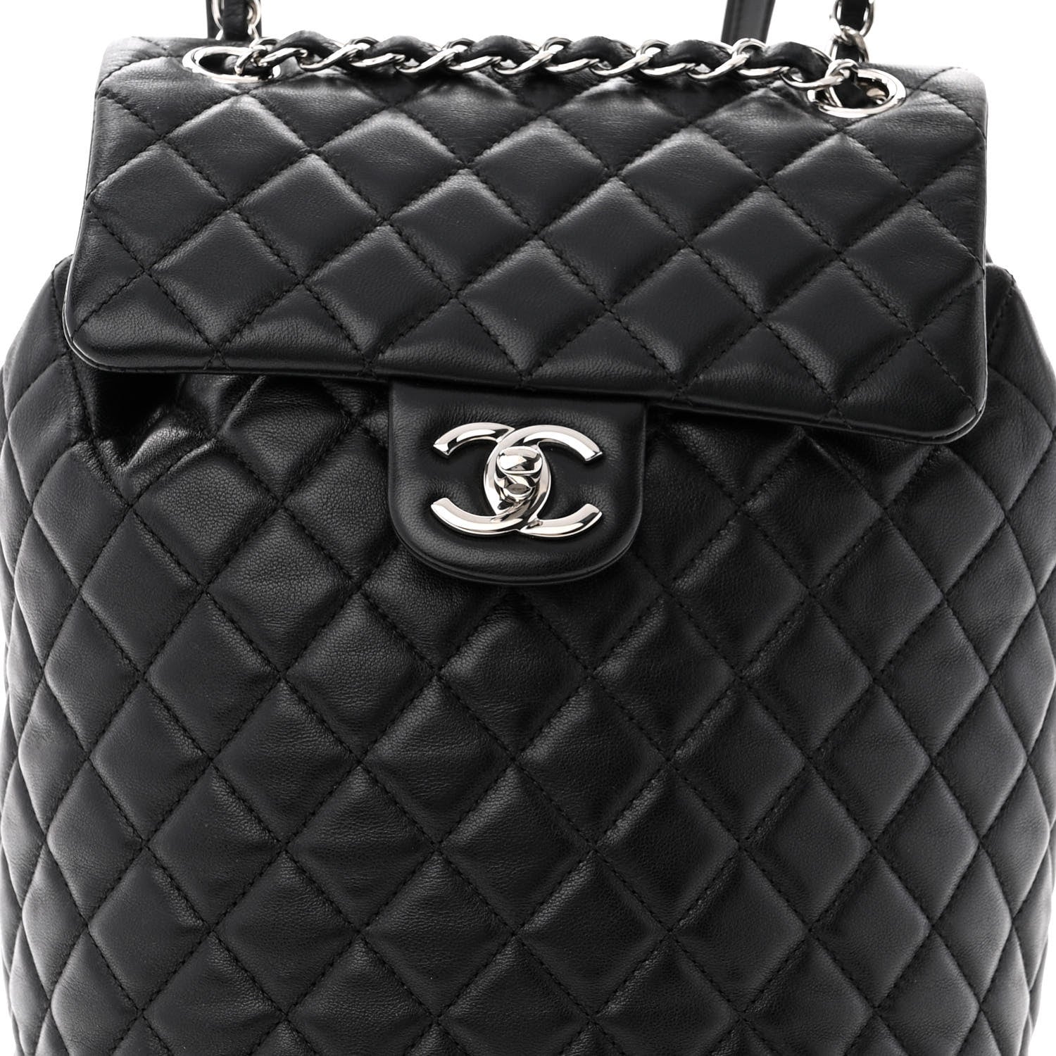 Chanel Lambskin Quilted Small Urban Spirit Backpack Black 8 of 11