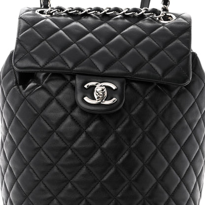 Chanel Lambskin Quilted Small Urban Spirit Backpack Black 8 of 11