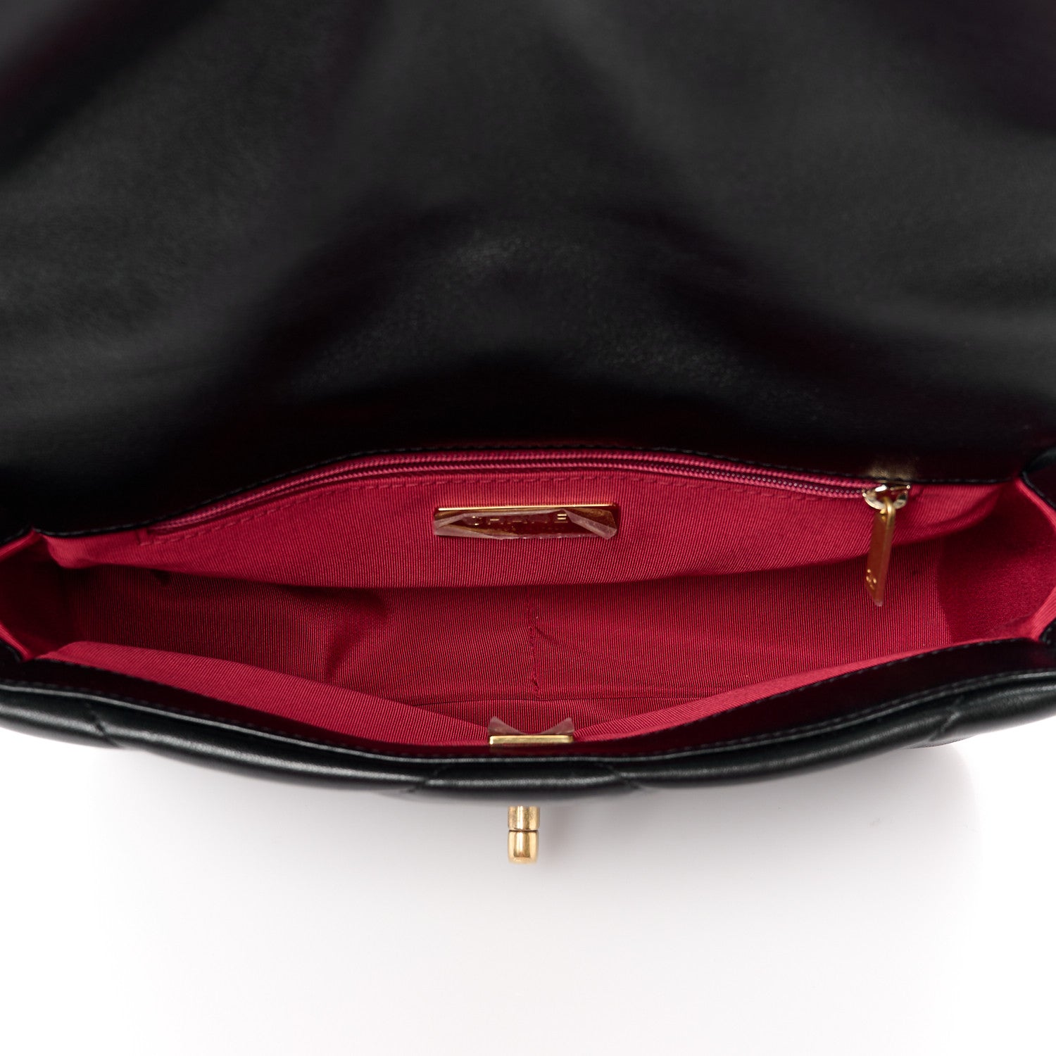 Chanel Lambskin Quilted Medium Chanel 19 Flap Black 6 of 13