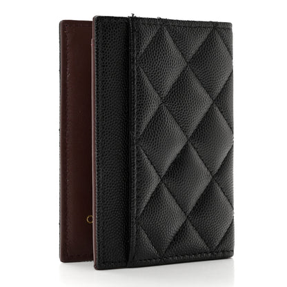 Chanel Caviar Quilted Card Holder Wallet Black 3 of 11