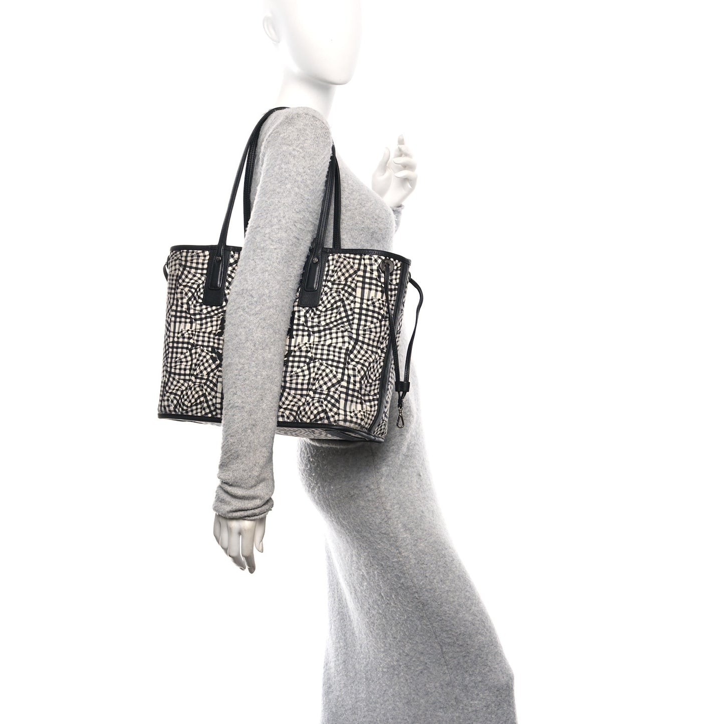 Visetos Medium Liz Reversible Shopper Tote Black