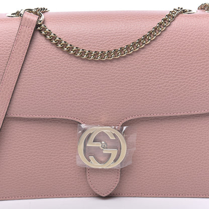 Gucci Dollar Calfskin Interlocking G Shoulder Bag Soft Pink 8 of 10