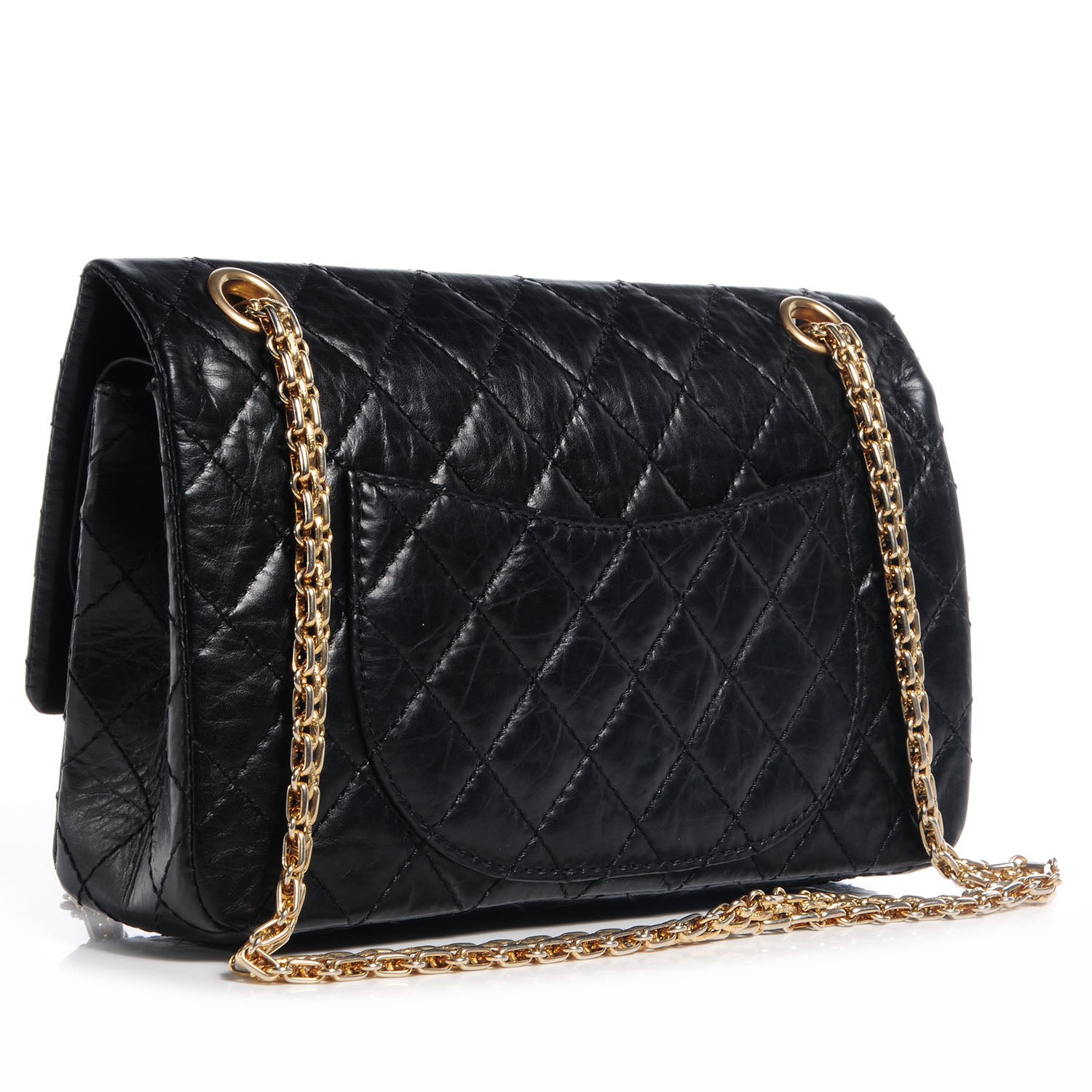 Chanel Aged Calfskin 2.55 Reissue 225 Flap Black 3 of 8