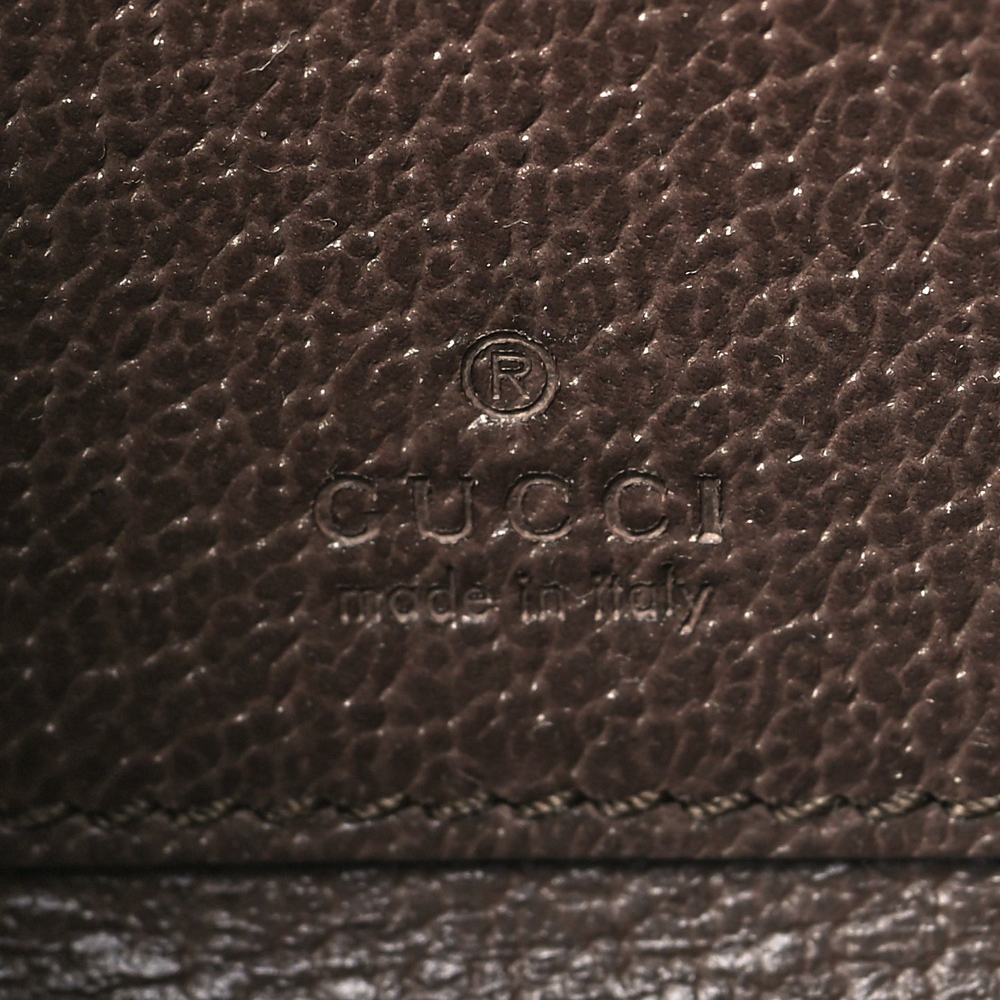 GG Supreme Monogram Textured Dollar Calfskin Web Ophidia Zip Around Card Case Wallet Beige Ebony New Acero