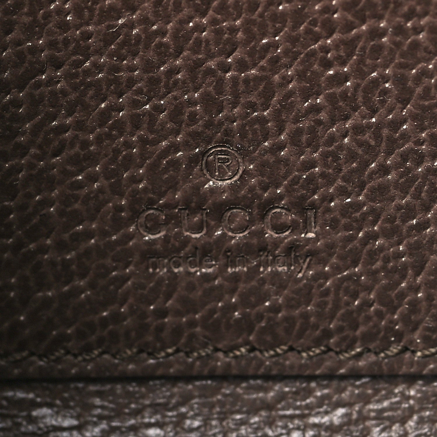 Gucci GG Supreme Monogram Textured Dollar Calfskin Web Ophidia Zip Around Card Case Wallet Beige Ebony New Acero 6 of 7