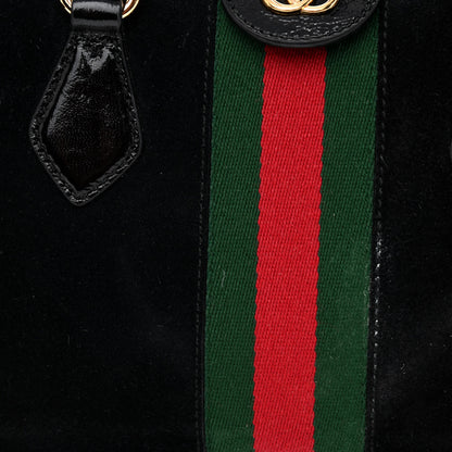 Gucci Suede Patent GG Web Medium Ophidia Boston Black 11 of 13