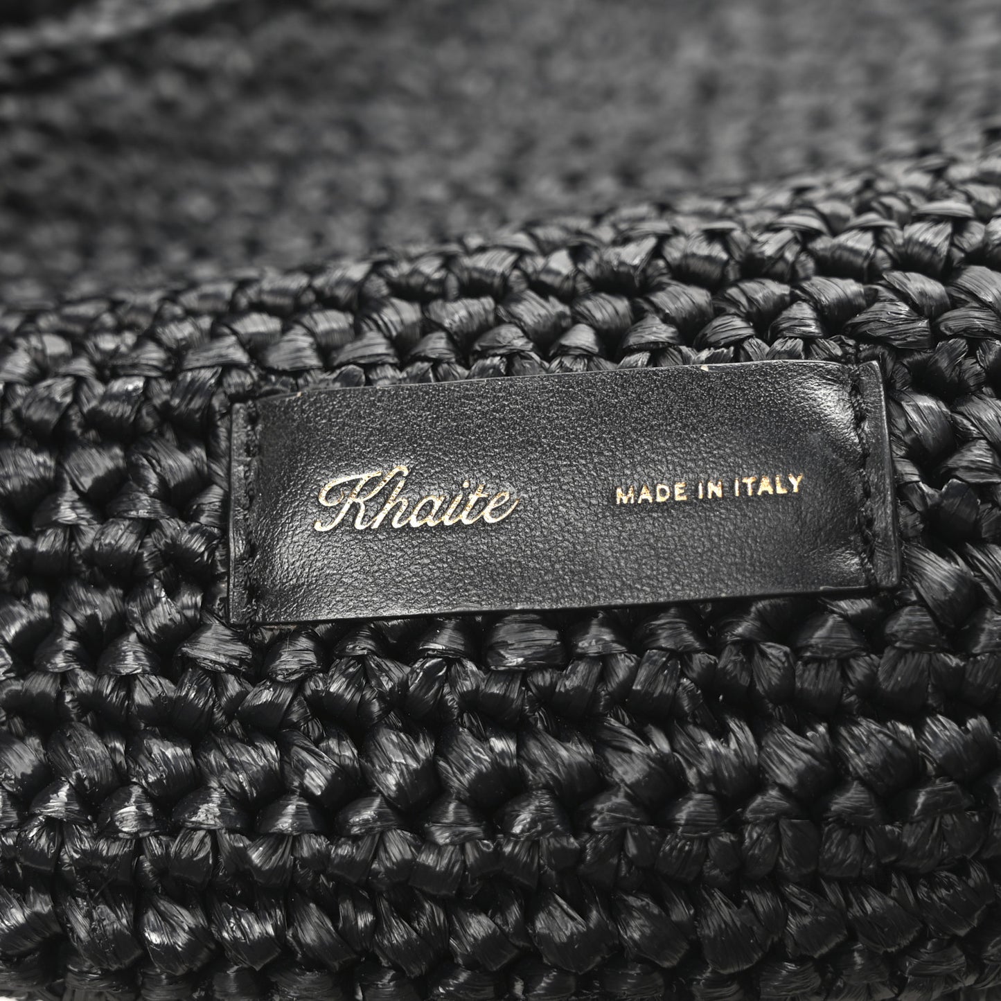 Raffia Olivia Hobo Black