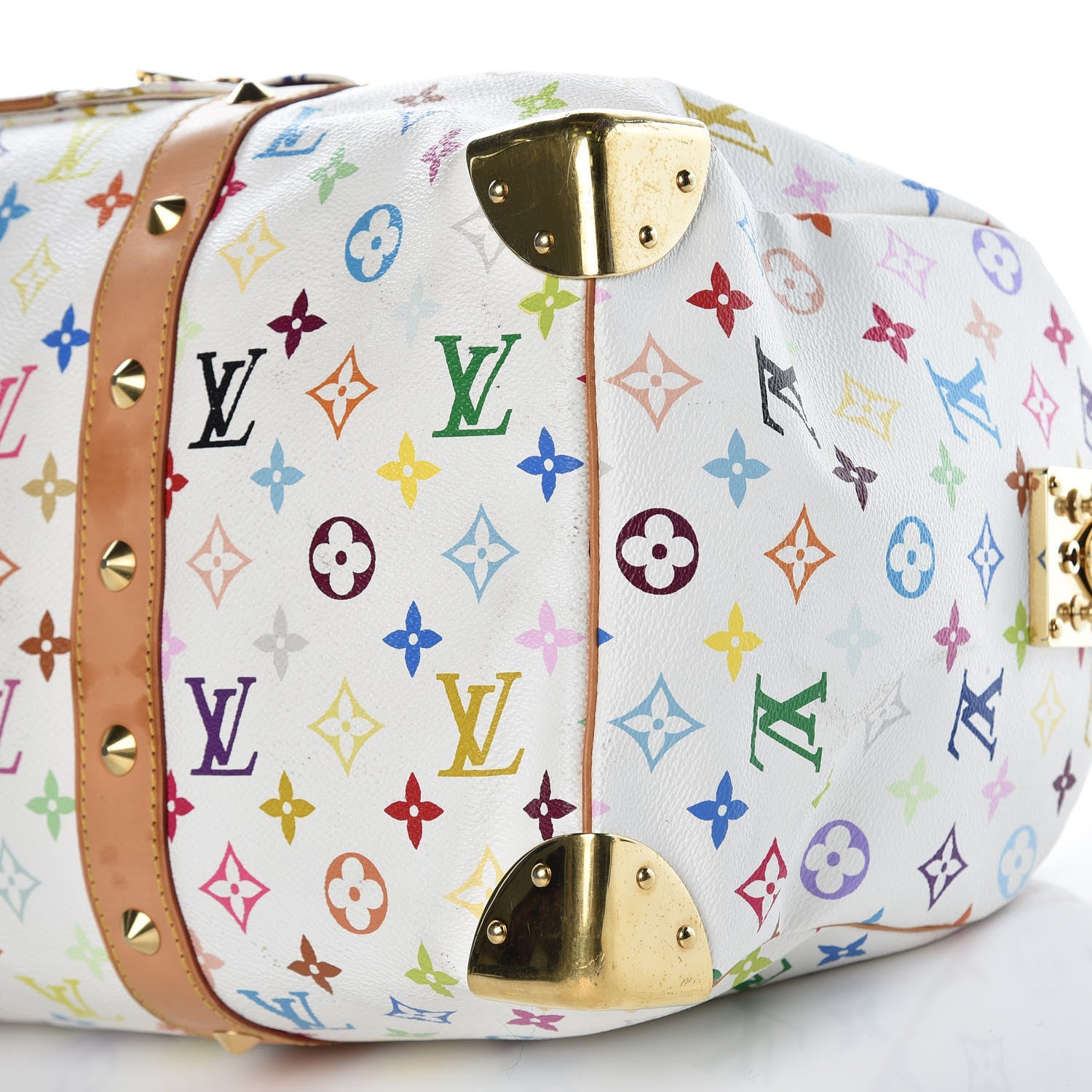 Louis Vuitton Monogram Multicolor Keepall 45 White 12 of 28
