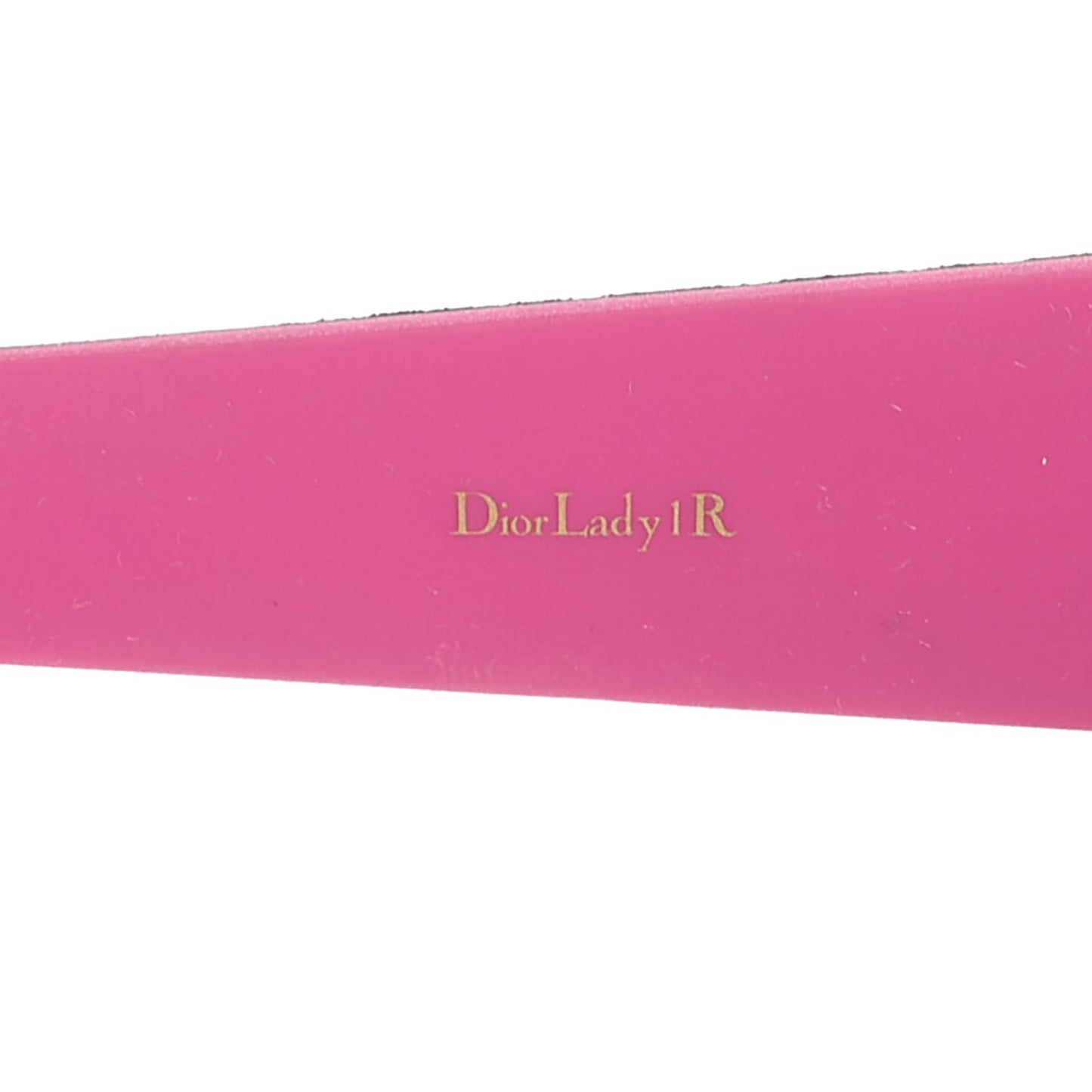 Lambskin Cannage Dior Lady 1R Sunglasses Black Fuchsia
