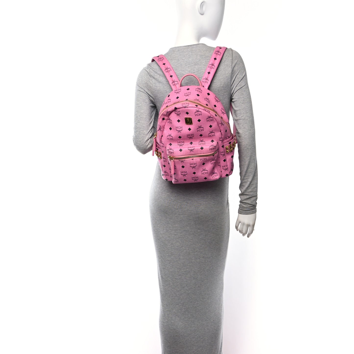Visetos Small Side Stud Stark Backpack Pink